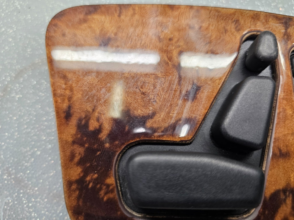 🔥97-03 MERCEDES CLK320 CLK430 FRONT RIGHT PASSENGER SEAT ADJUSTMENT SWITCH WOOD