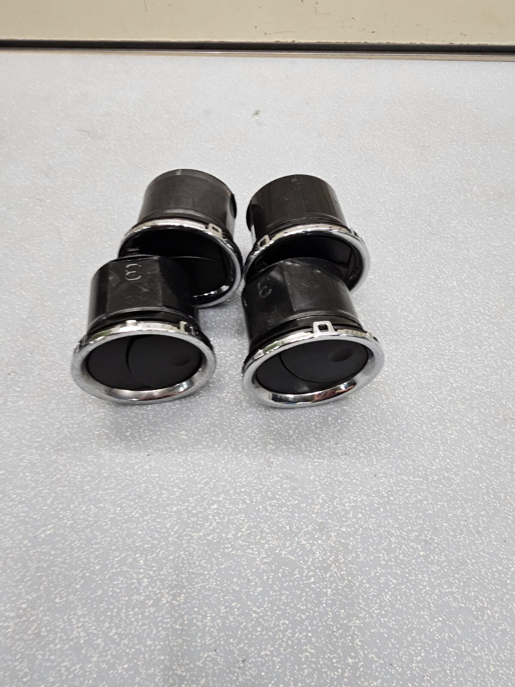 🔥04-08 Ford F-150 Dash A/C Air Vent Heater Temperature BLACK CHROME Set: 4 VT67