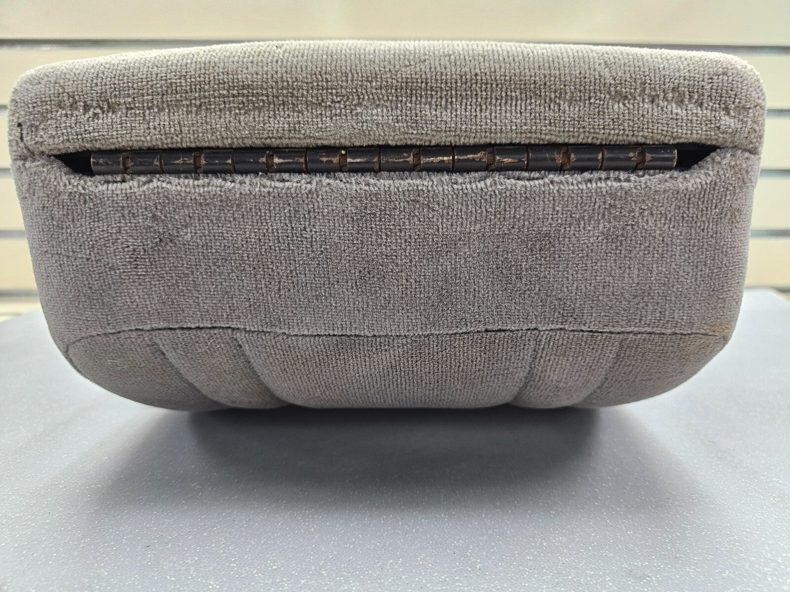 🔥97-03 Ford F150 Center Console JUMP SEAT Cloth/Leather Cup Holder LT GRAY JS6