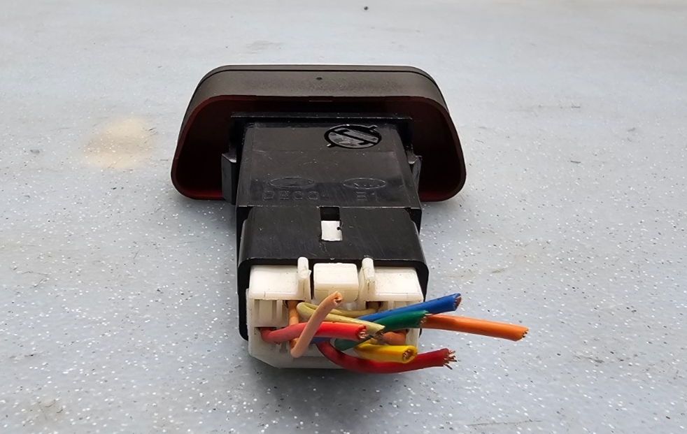 🔥01-05 SONATA OPTIMA Hazard Warning Emergency Light Dash Flasher Switch Black