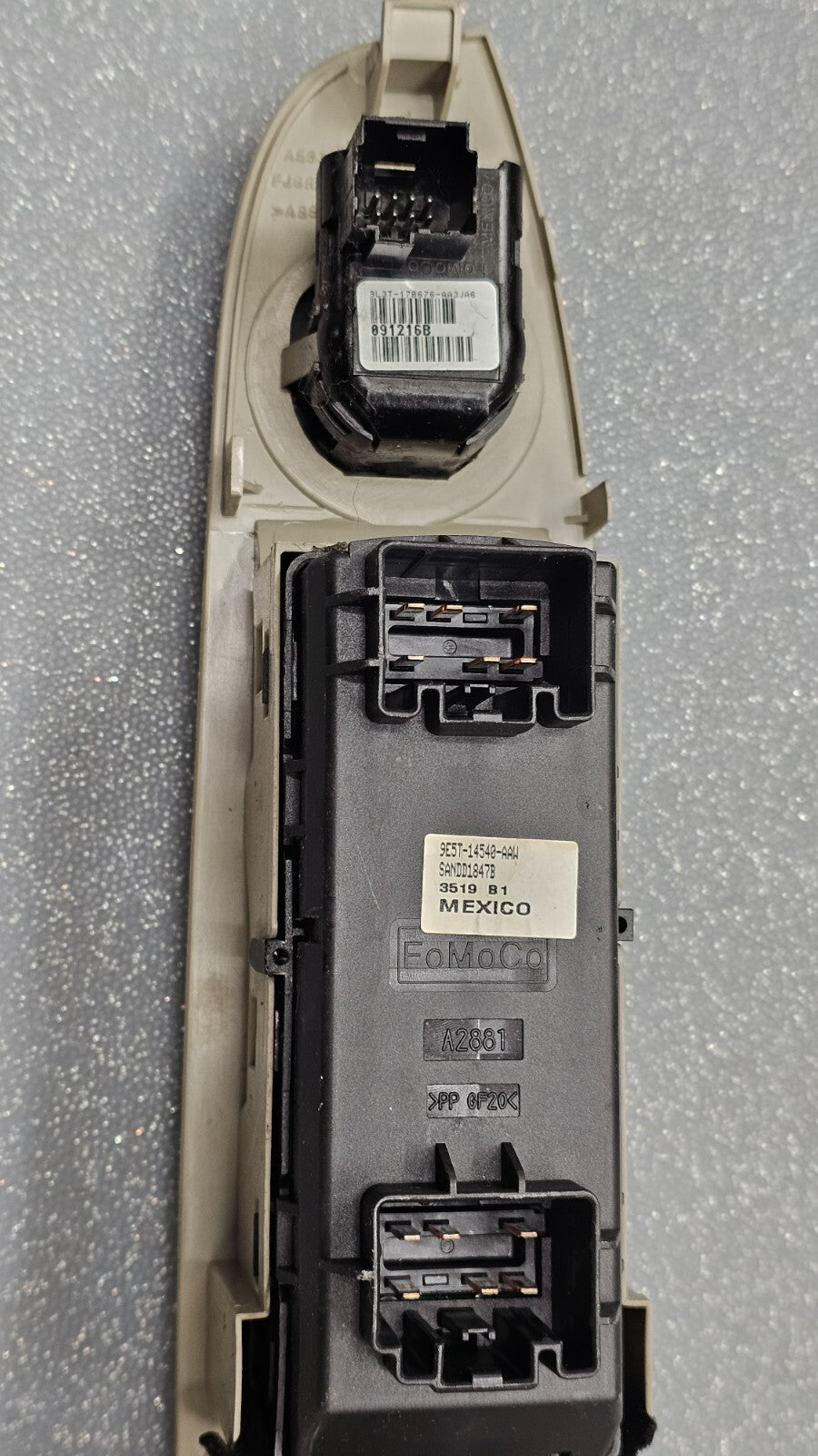 🔥10-12 Fusion Milan MKZ Left Driver Master Power Door Window Switch Lock Tan