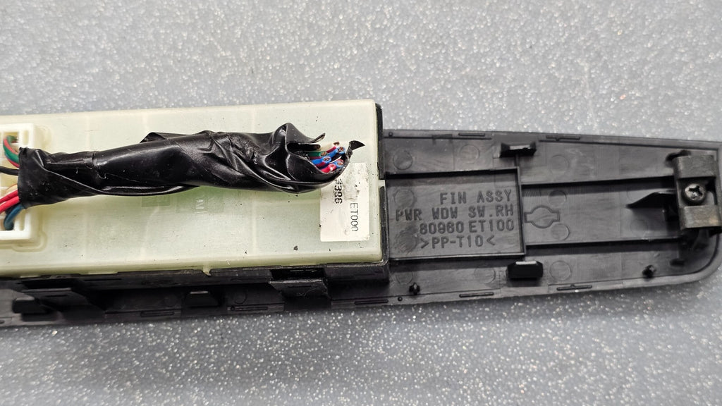 07-10 Nissan Sentra Window Control Door Lock Switch Front Right Passenger Black