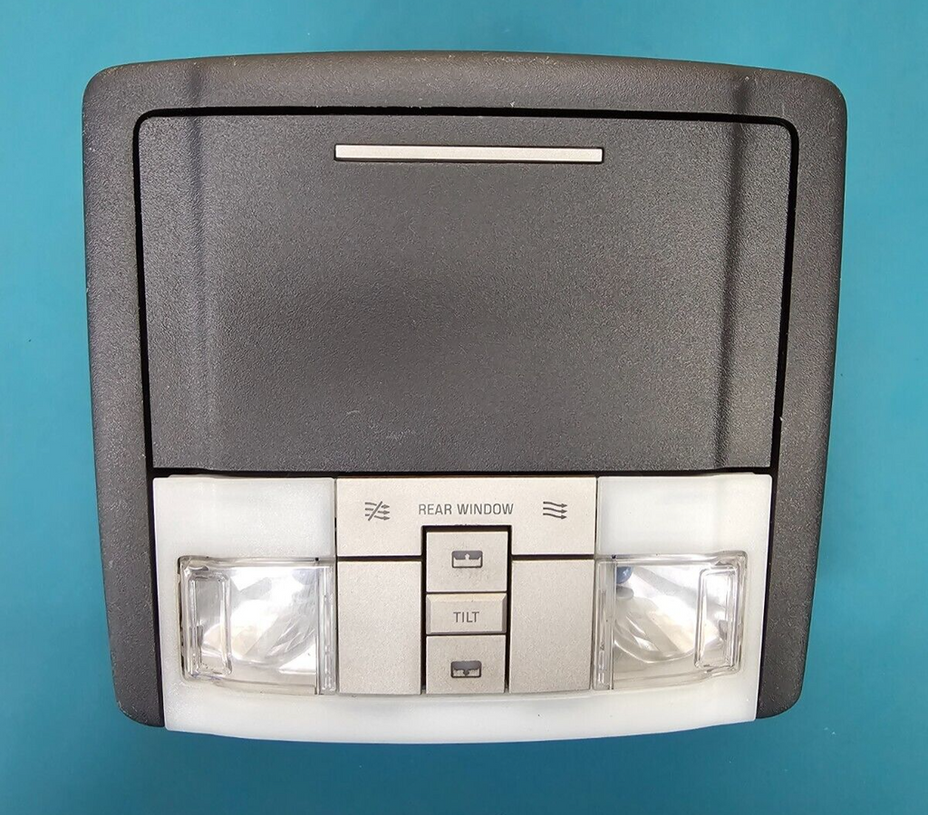 07-14 Expedition Navigator Overhead Console Dome Map Light Sunroof Storage BLACK