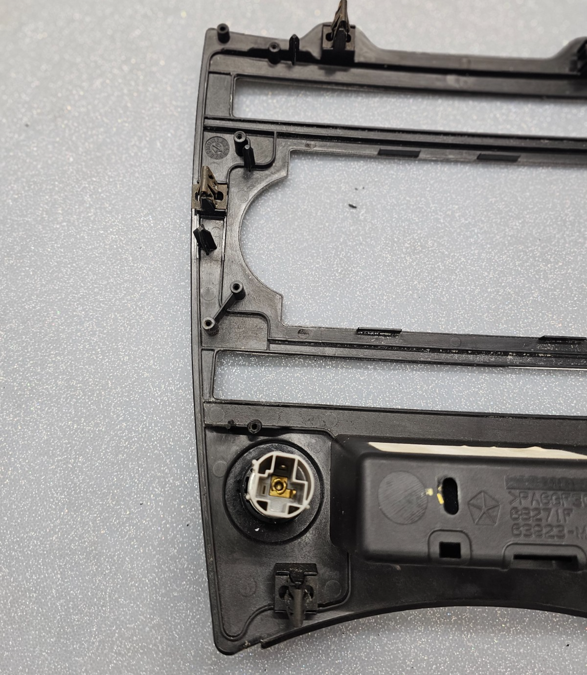 🔥05-07 JEEP GRAND CHEROKEE DASH PANEL RADIO SURROUND TRIM BEZEL Silver OEM B70