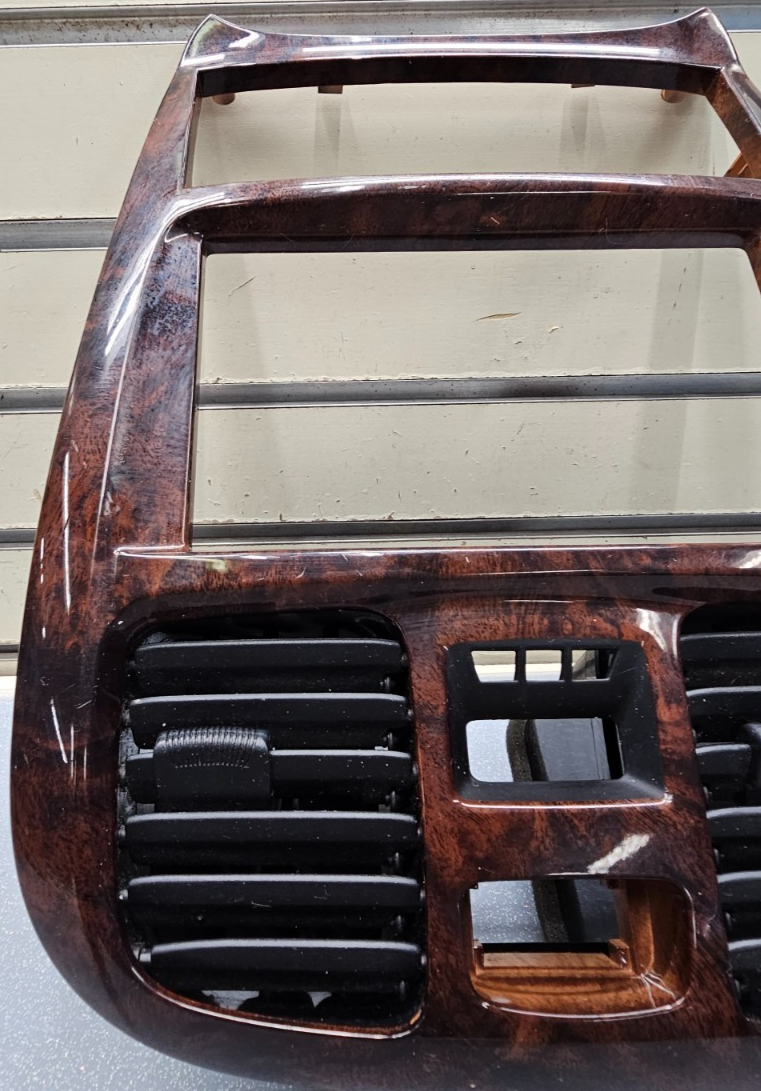🔥02-05 HYUNDAI SONATA CLIMATE WOOD AC CLIMATE CONTROL SWITCH BEZEL RADIO WOOD