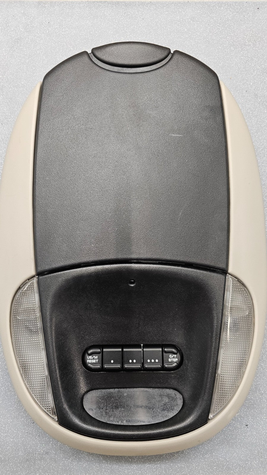 🔥01-07 Town Country Voyager Overhead Console Dome Light Lamp Storage Black/Tan