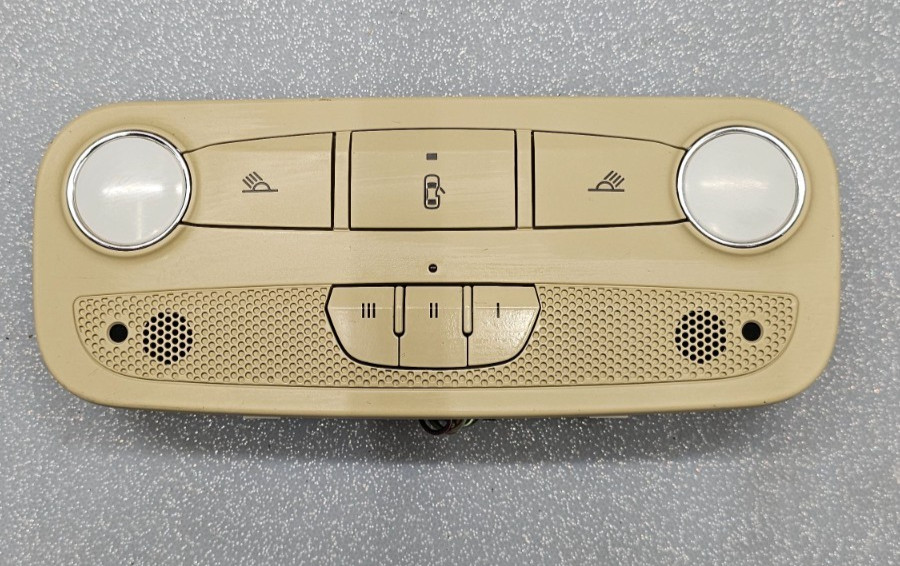 🔥02-14 AUDI B7 A4 S4 RS4 TT ROOF OVERHEAD CONSOLE DOME LIGHT LAMP ASSEMBLY TAN