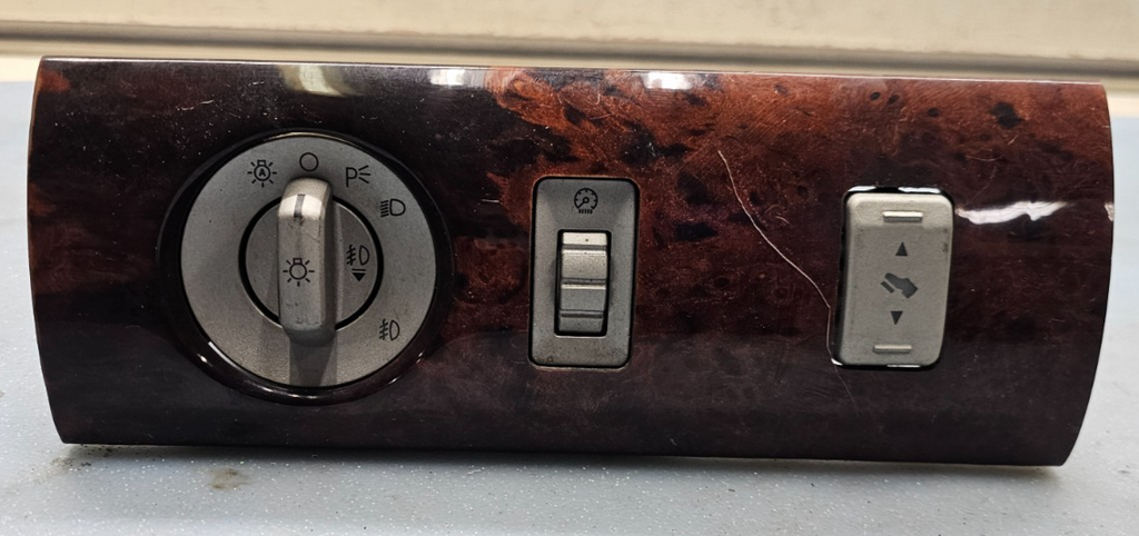 🔥03-06 Lincoln Aviator Dash Headlight Lamp Control Switch Wood OEM
