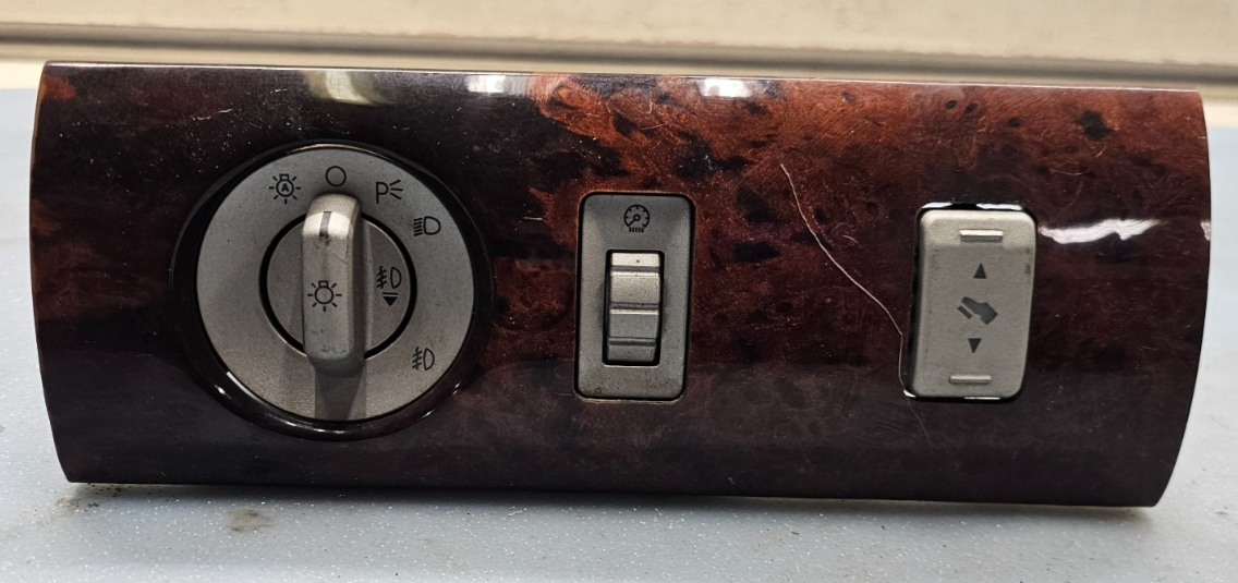 🔥03-06 Lincoln Aviator Dash Headlight Lamp Control Switch Wood OEM