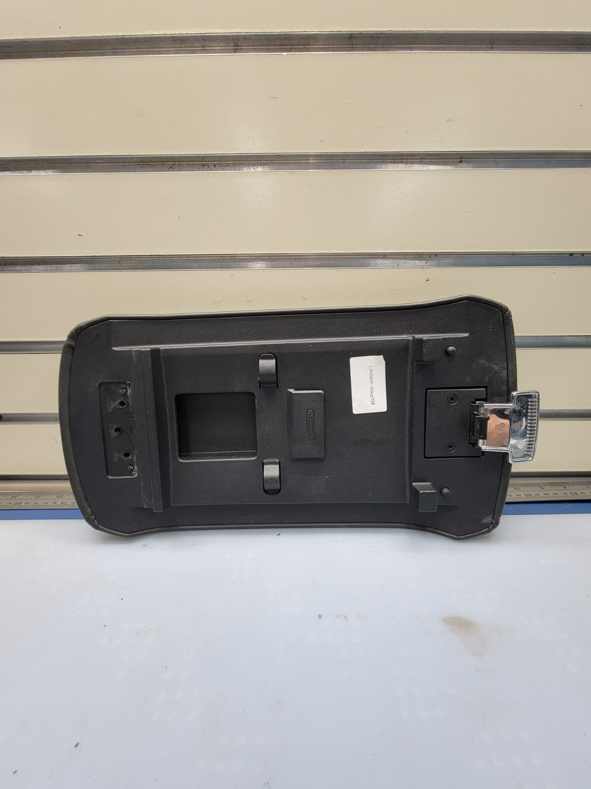 🔥07-09 LINCOLN MKZ CENTER CONSOLE ARM REST LID TOP PAD COVER BLACK LEATHER