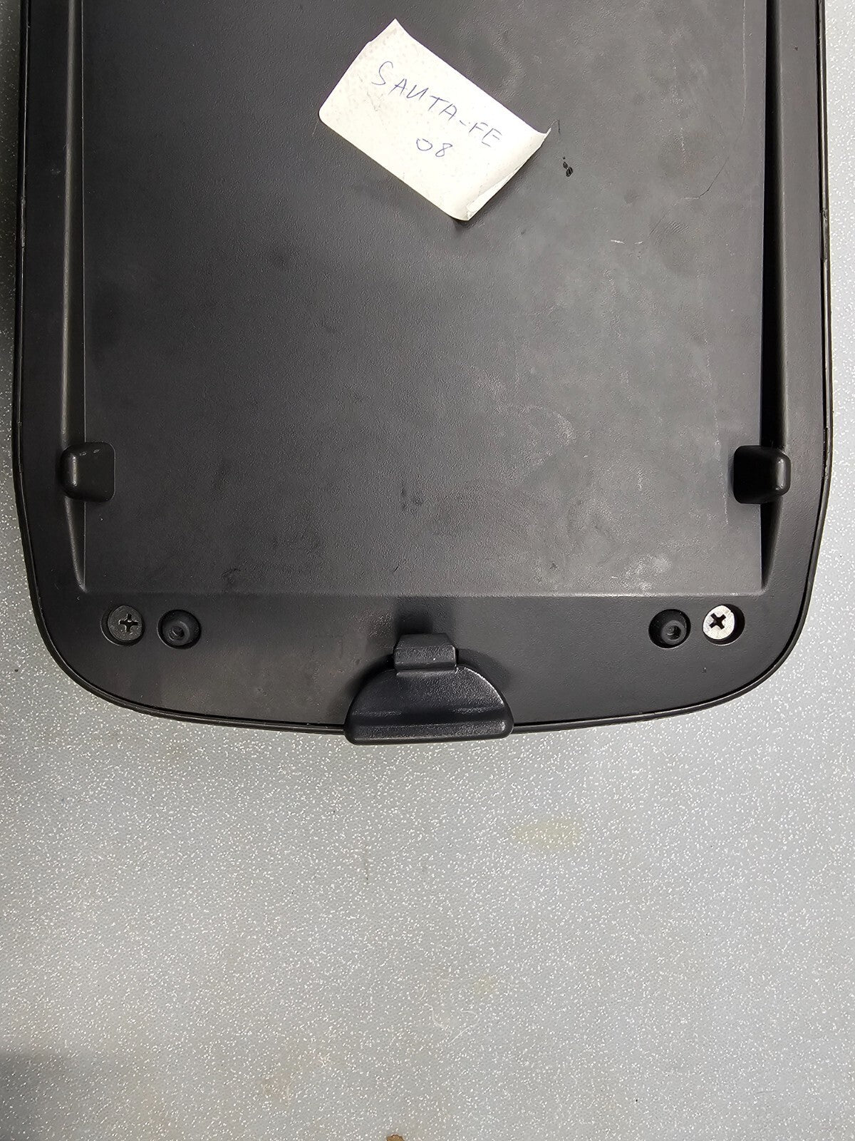 07-12 Santa Fe Center Console Arm Rest Cover Lid Top Pad Storage Assembly Black