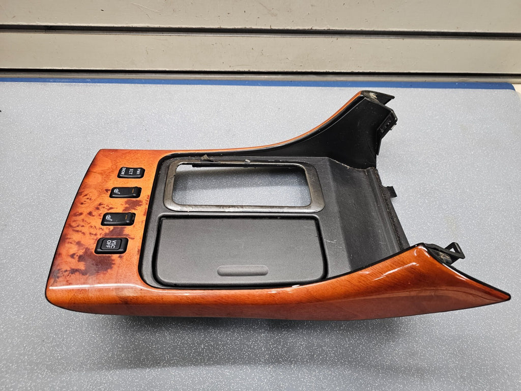 🔥98-05 LEXUS GS300 GS330 CENTER CONSOLE SHIFTER CUP DRINK HOLDER BEZEL WOOD