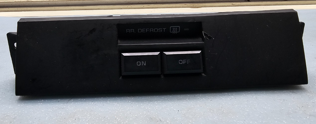 🔥89-91 Town & Country Rear Defroster On-Off Switch Bezel P-body Shadow Sundance