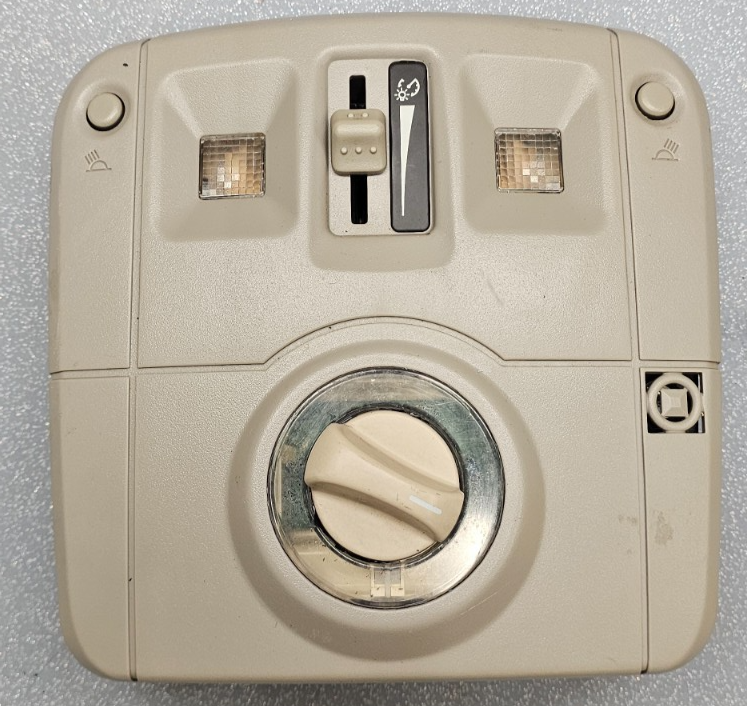 🔥03-07 Cadillac CTS Overhead Front Console Dome Map Light Lamp Switch Unit TAN