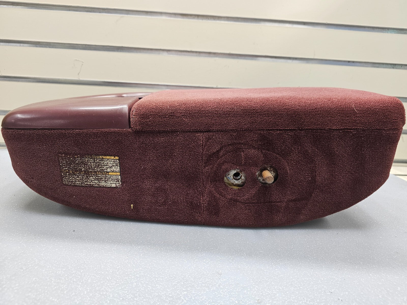 97-03Ford F150 Center Console JUMP SEAT Armrest Cloth/Leather cup holder Red JS6