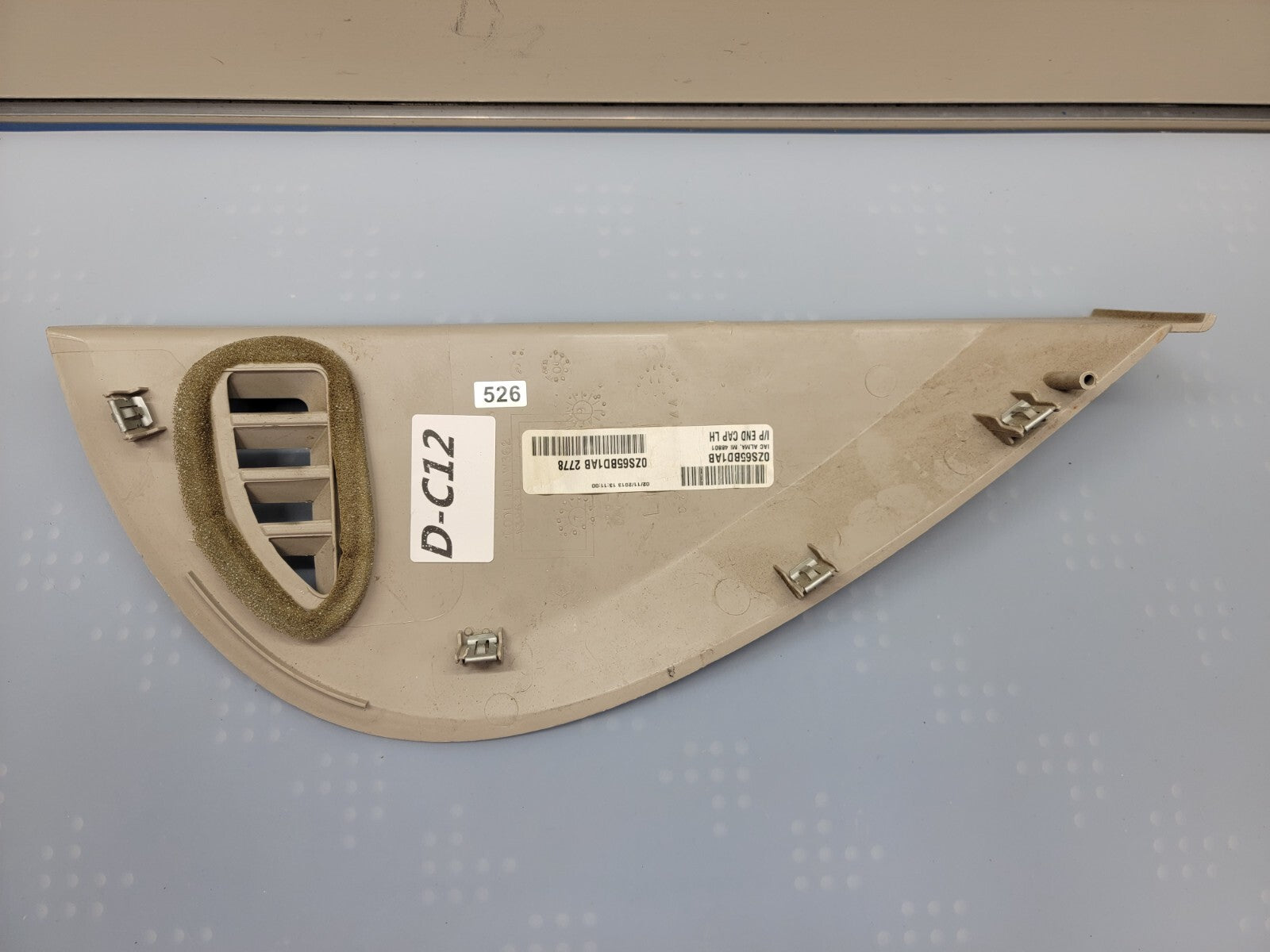 2011-2020 Dodge Grand Caravan Front Left Side Dash End Cap Cover Trim TAN