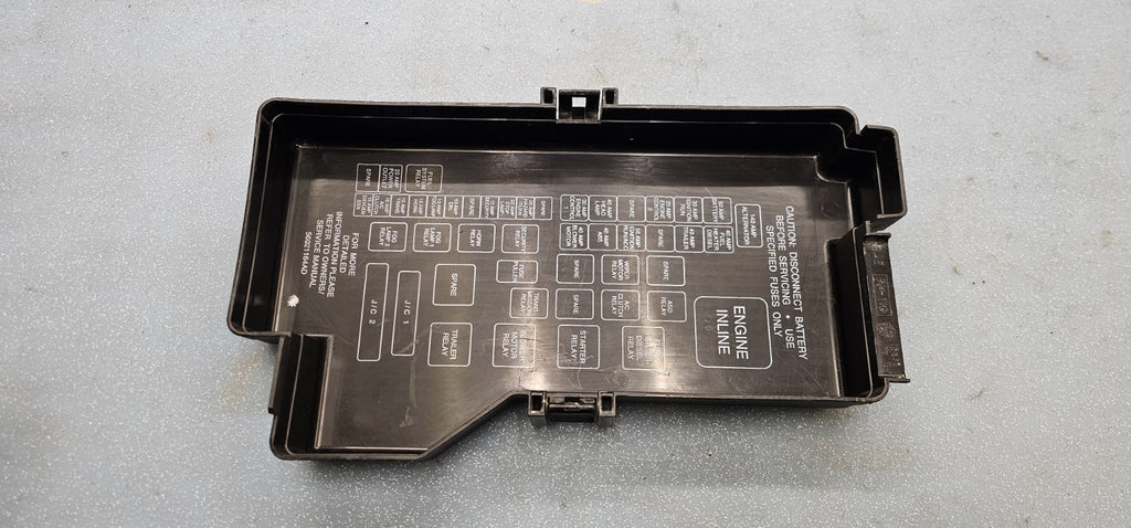 🔥98-01 Dodge Ram 1500 Relay Fuse Box Cover Lid Top Engine Bay Black OEM