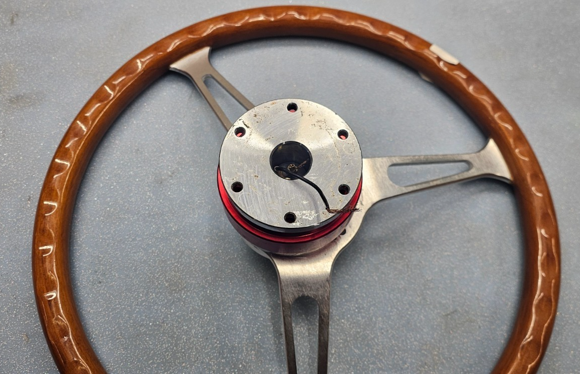 🔥78-91 Mercedes W123 W124 R107 240D 260E Steering Wheel Wood Classic Silver