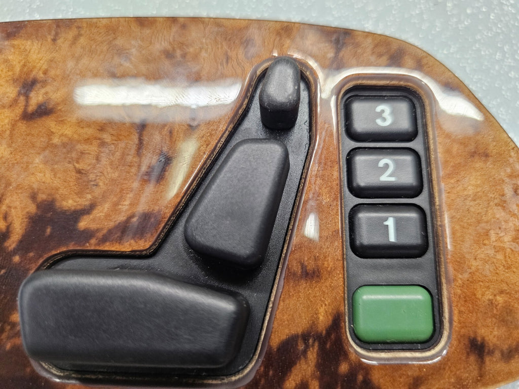 🔥97-03 MERCEDES CLK320 CLK430 FRONT RIGHT PASSENGER SEAT ADJUSTMENT SWITCH WOOD