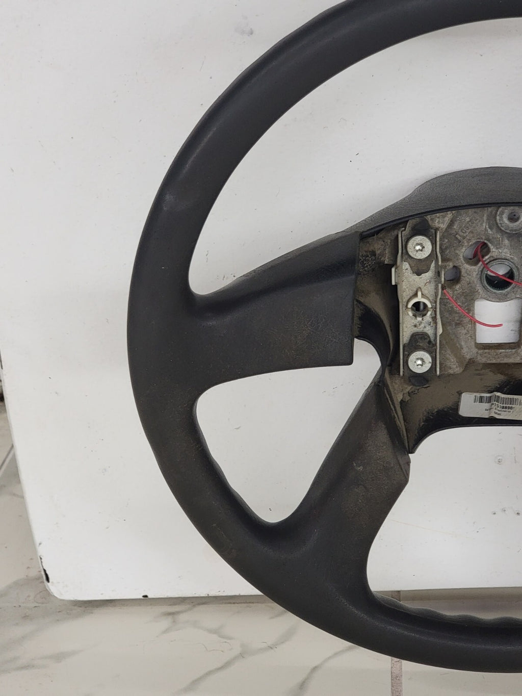 🔥03-06 SILVERADO SIERRA YUKON TAHOE SUBURBAN STEERING WHEEL LEATHER BLACK