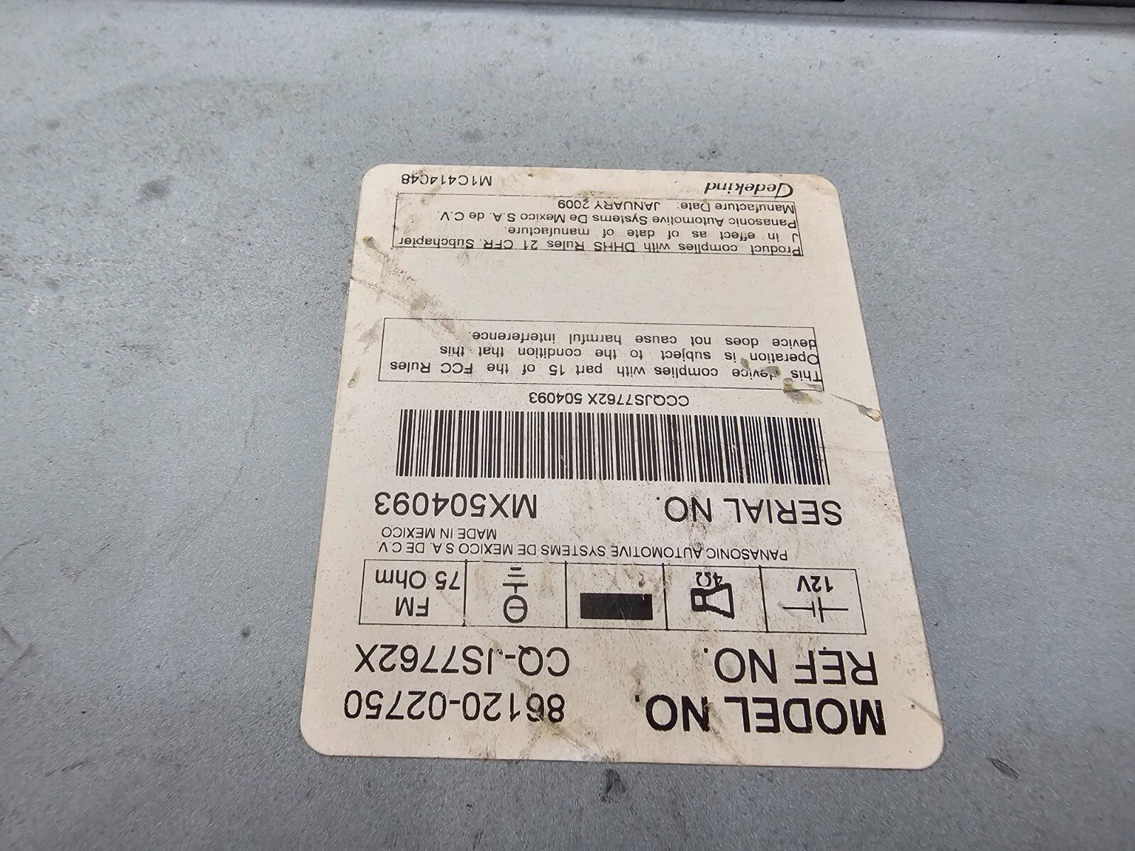 🔥09- 10 Toyota Corolla Radio AM FM MP3 CD Player Receiver 86120-02750 OEM