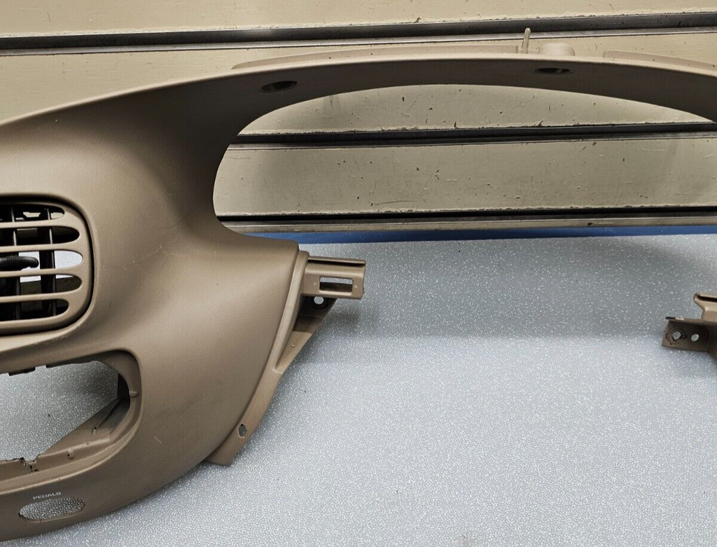 🔥97-03 Ford F150 Dash Speedometer Instrument CLUSTER Bezel Trim Panel TAN C13