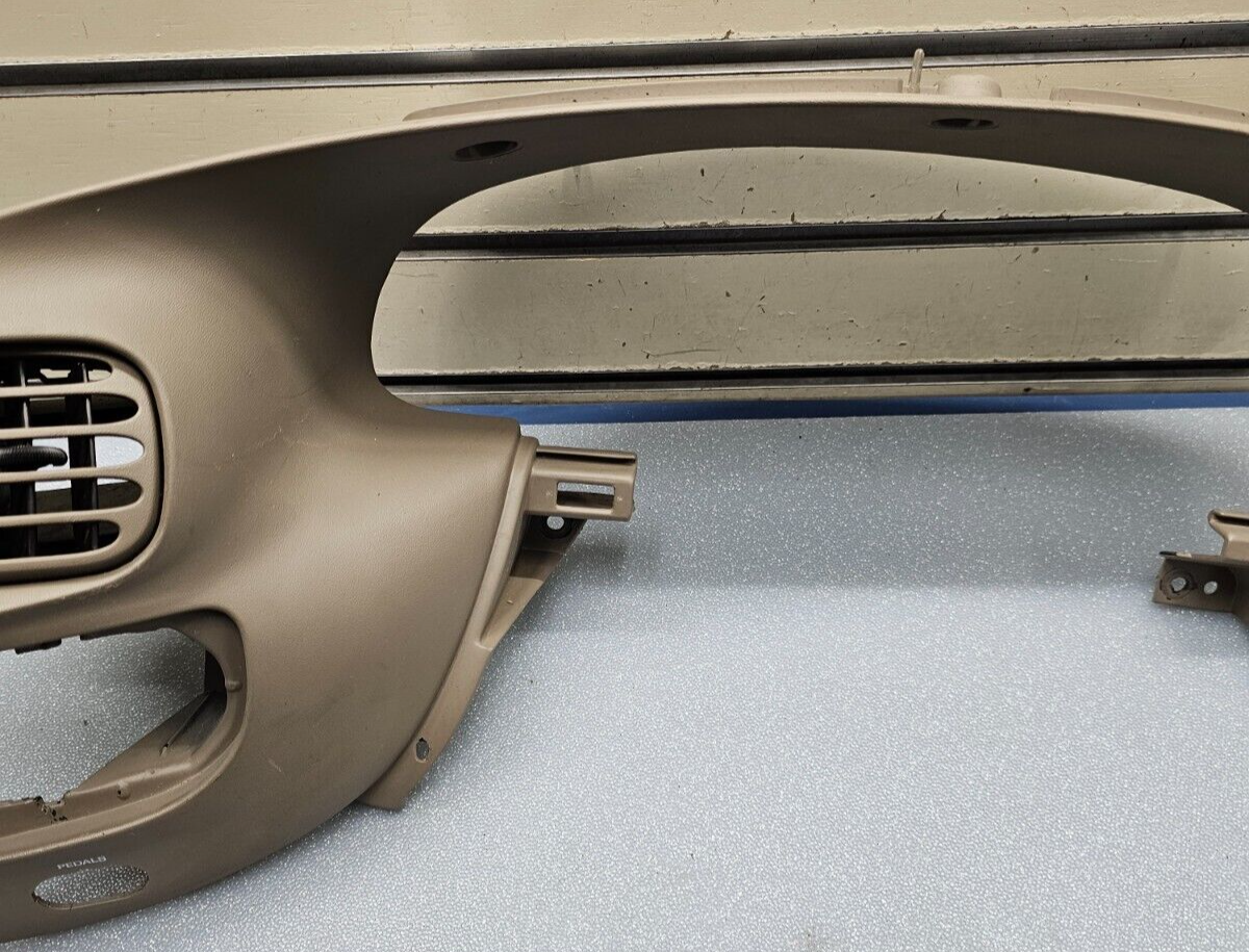 🔥97-03 Ford F150 Dash Speedometer Instrument CLUSTER Bezel Trim Panel TAN C13