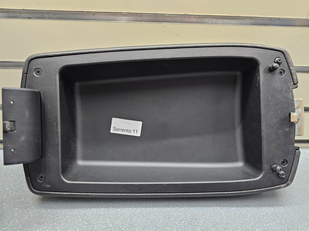 🔥10-13 Kia Sorento Console Lid Cover Leather Top Pad Armrest Assembly Black OEM