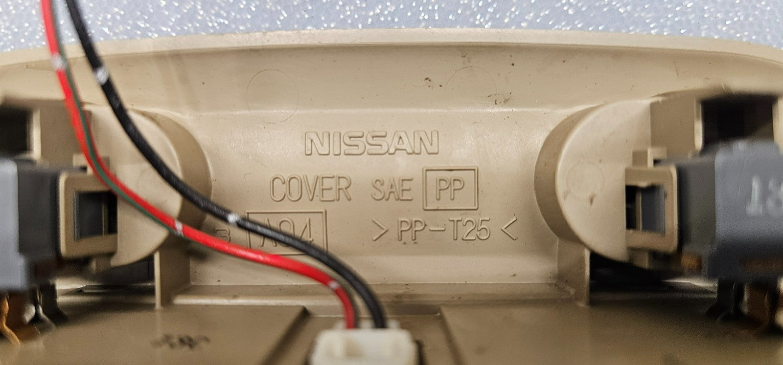 🔥95-99 Nissan Maxima Overhead Console Dome Map Light Lamp Storage Assembly Tan