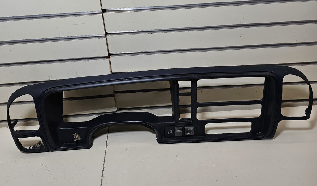 95-99 CHEVY GMC TRUCK SILVERADO CK Cluster Gauge Speedo Dash Bezel Black
