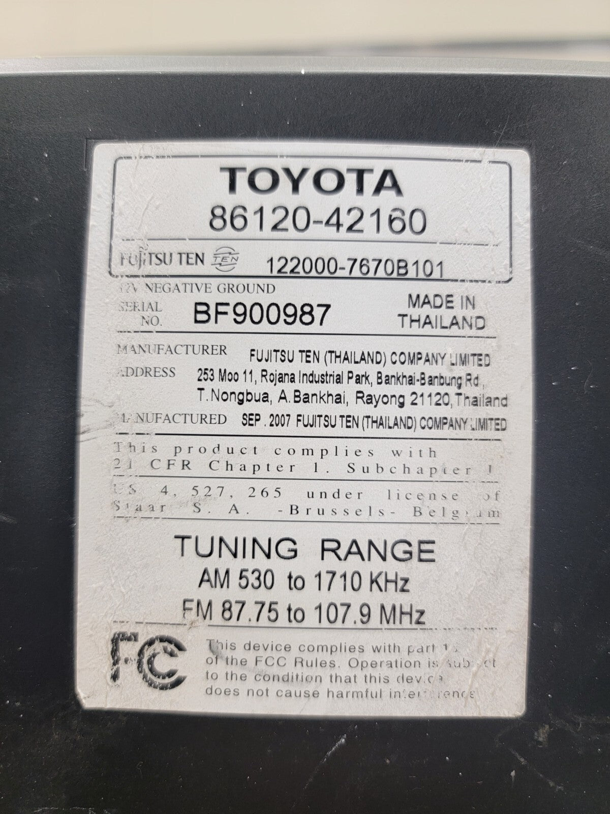 🔥06-08 Toyota Rav4 Dash AM FM Radio Display Stereo MP3 CD Player Assembly OEM
