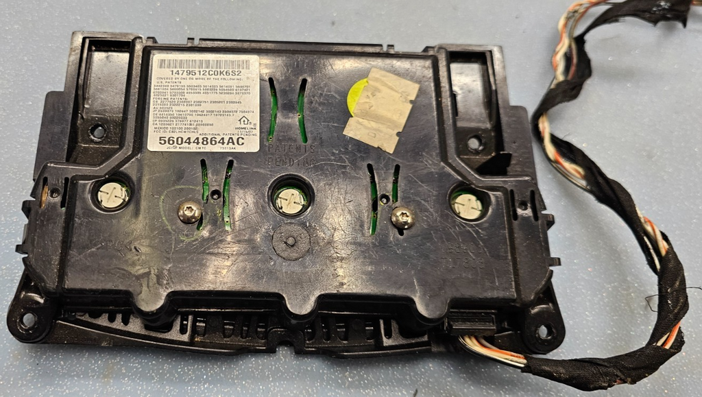 🔥02-05 Dodge RAM Overhead Console DOME Map Compass Module Assembly Black