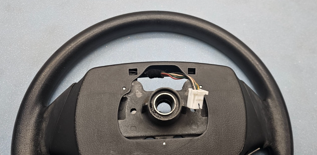 07-09 Elantra Left Driver Steering Column Wheel 9P Cruise Control Leather Black