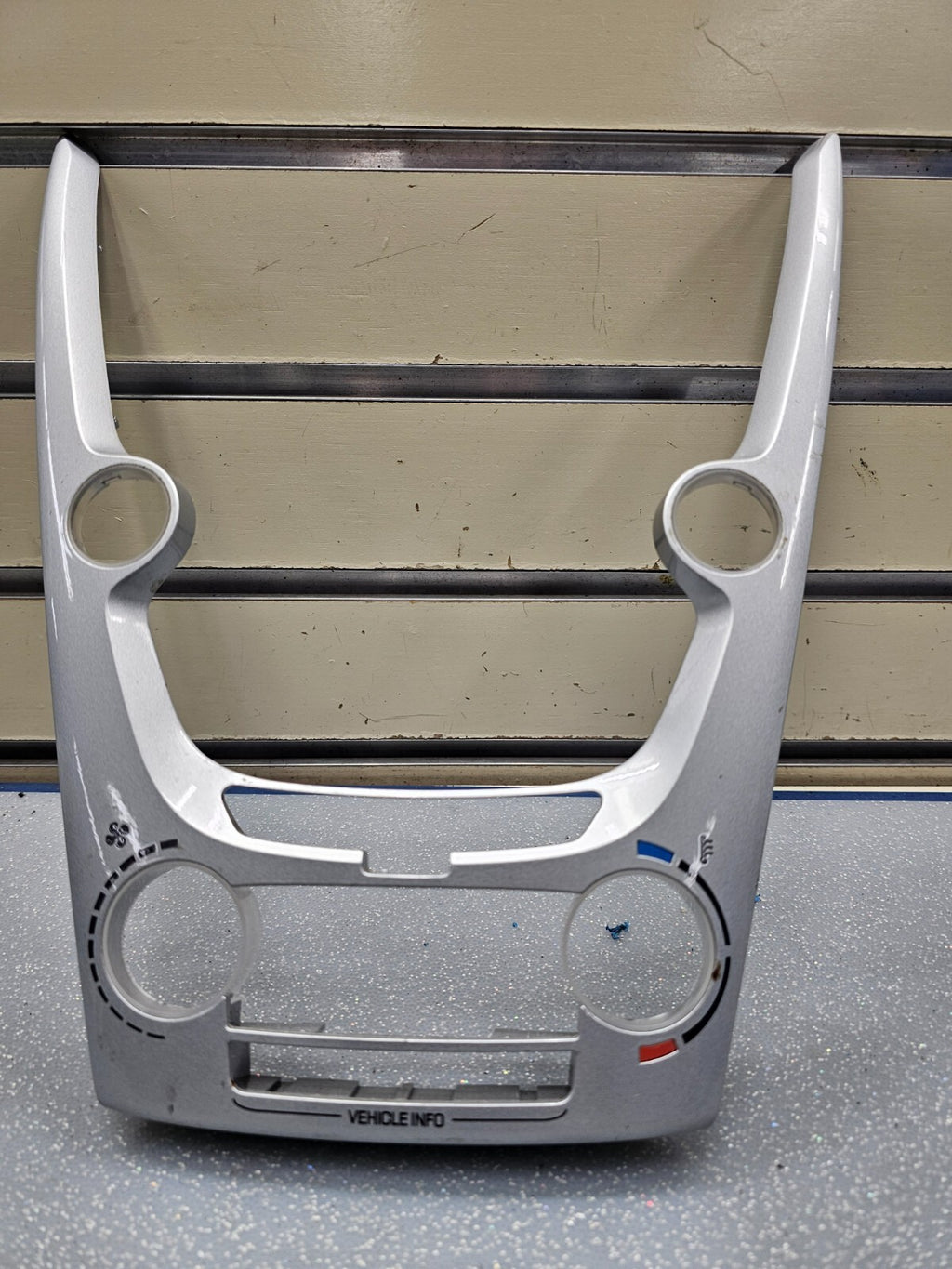 🔥10-11 Chevy Equinox GMC Terrain Radio Face Climate Control Panel Bezel SILVER