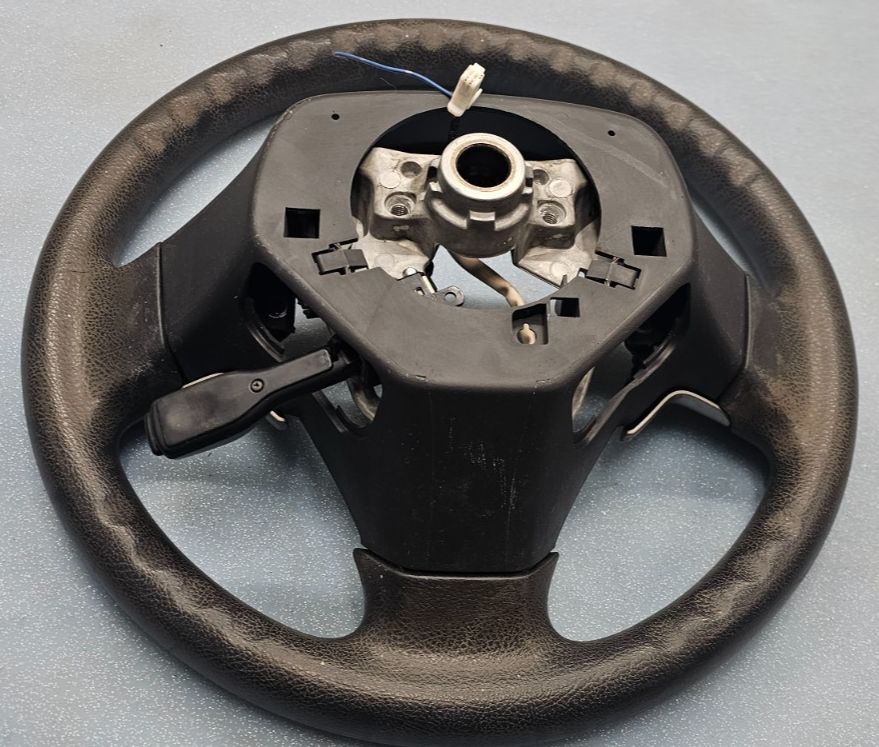 🔥09-13 TOYOTA MATRIX COROLLA FRONT STEERING COLUMN WHEEL ASSEMBLY BLACK LEATHER