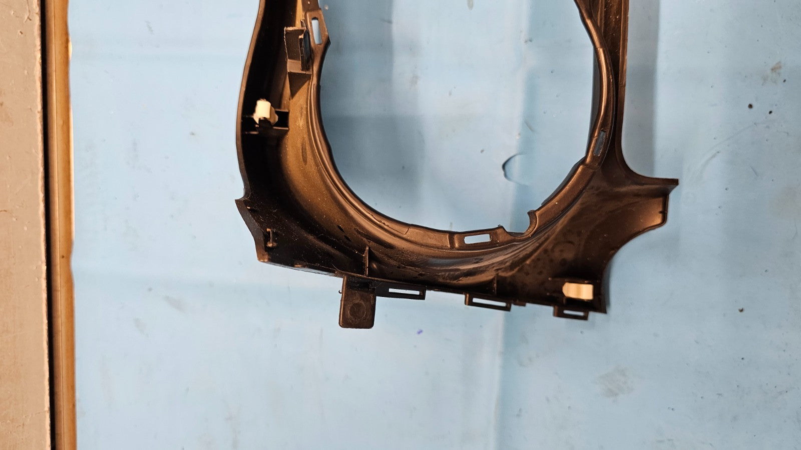 08-15 LANCER EVO DASH INSTRUMENT CLUSTER SPEEDOMETER TRIM BEZEL COVER BLACK