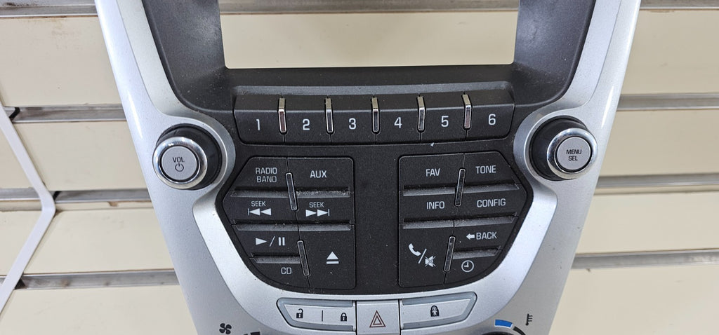 🔥10-11 Chevy Equinox Radio Stereo Display Climate Control Panel Bezel SILVER