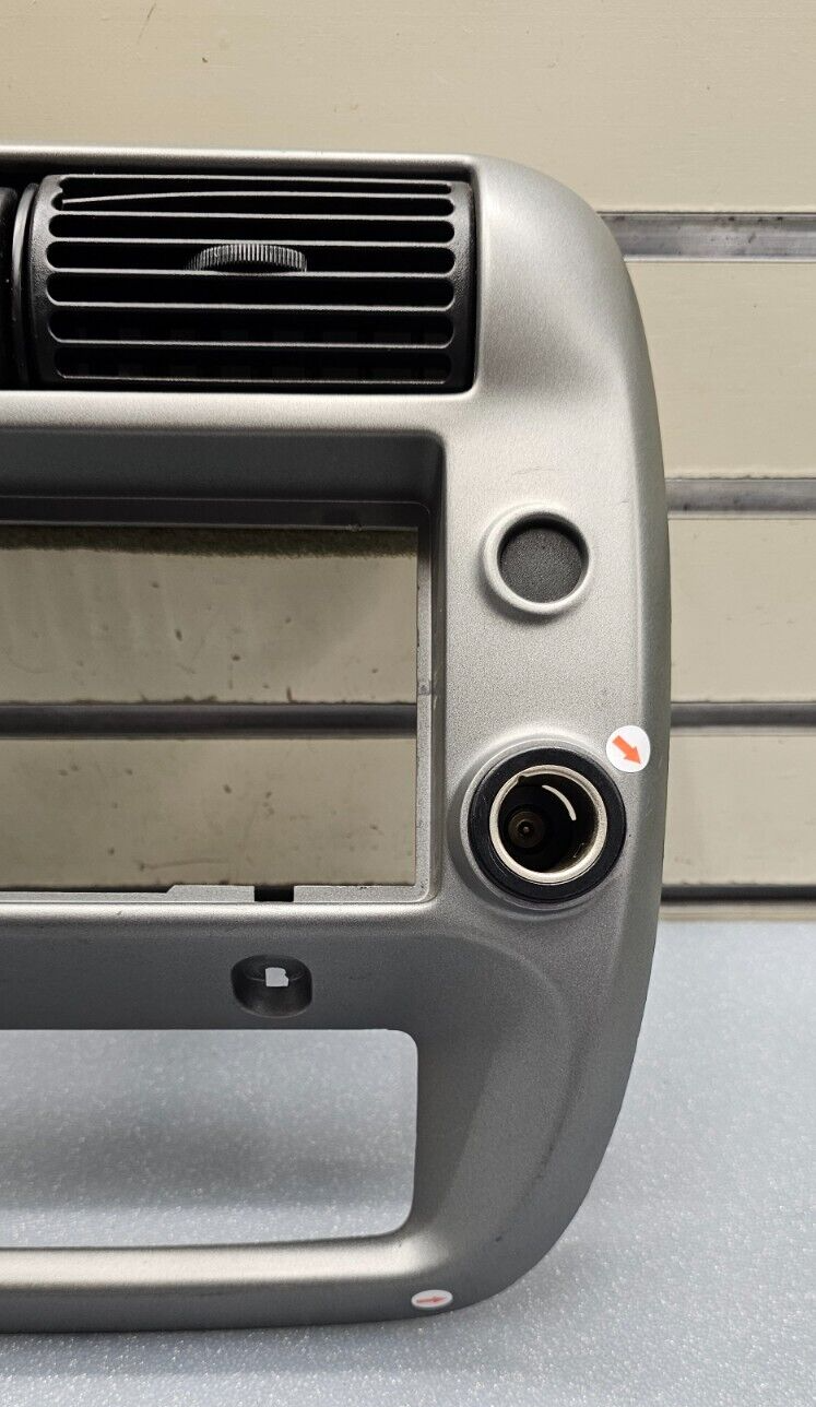 95-10 Ford Ranger EXPLORER Center Dash Radio Trim Surround Bezel Trim SILVER B2