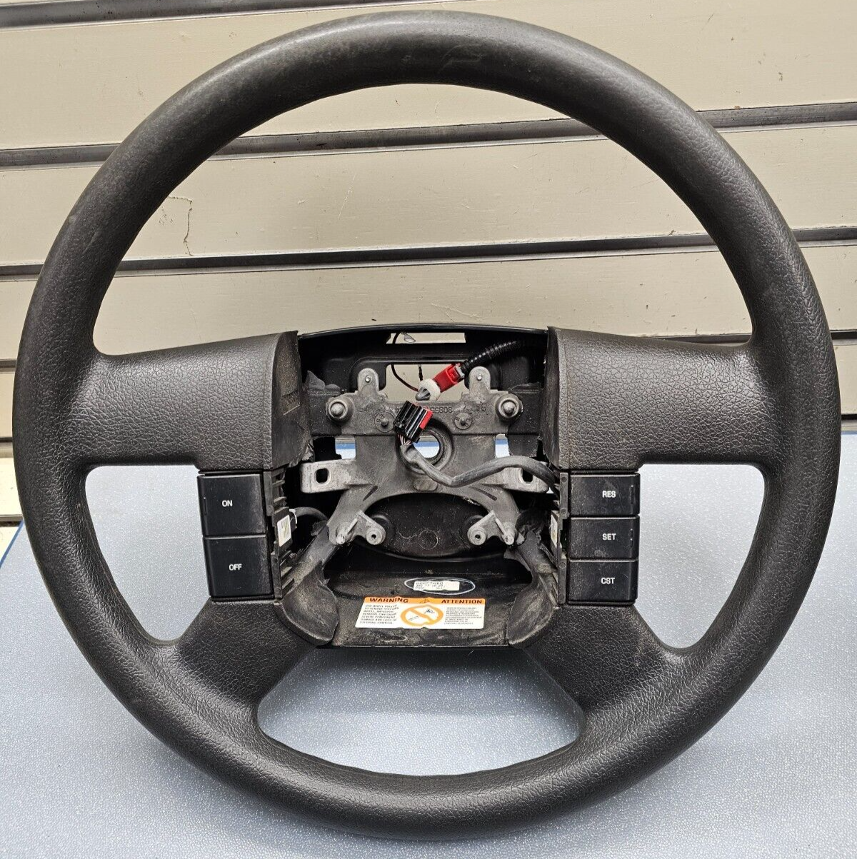🔥04-08 Ford F-150 Rubber Left Driver Steering Wheel Cruise Control Black OEM