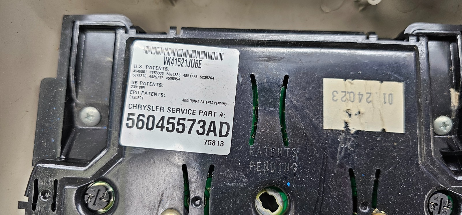 🔥02-05 Dodge Ram 1500 2500 3500 Overhead Console with Digital Display tan OEM