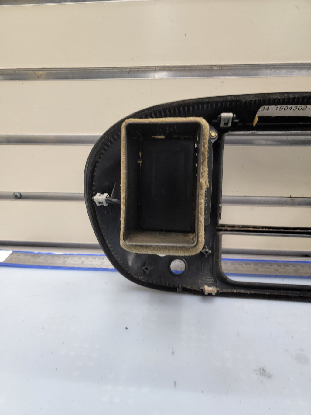 🔥97-03 Ford F150 Center Dash Radio Climate Trim BEZEL Panel AIRBG Line GRAY