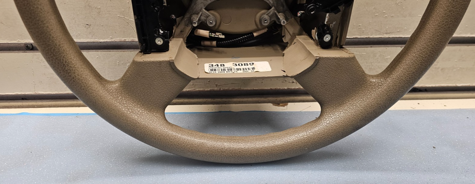 🔥2004-2008 Ford F-150 F150 Tan Leather Wrapped Steering Wheel OEM TAN