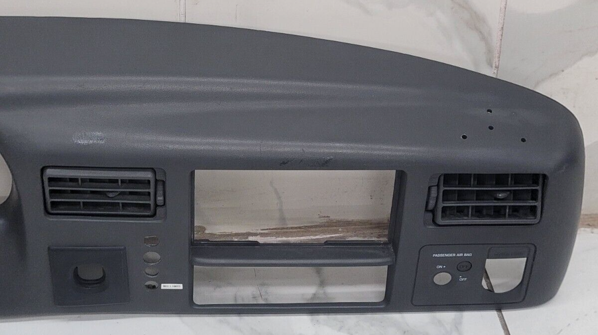 99-04 Ford F250 F350 Dash Instrument Cluster Speedometer Bezel Panel LT Gray C22