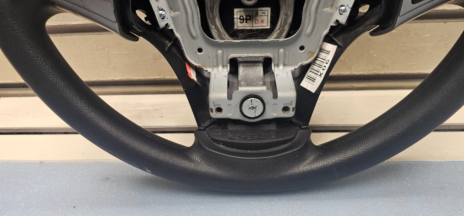 🔥07-09 Elantra Left Driver Steering Column Wheel Cruise Control Leather Black