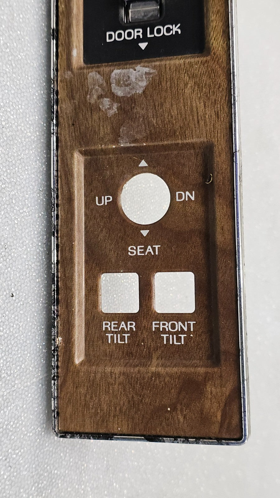 90-94 TOWN CAR FRONT RIGHT PASSENGER POWER DOOR WINDOW LOCK CONTROL SWITCH WOOD