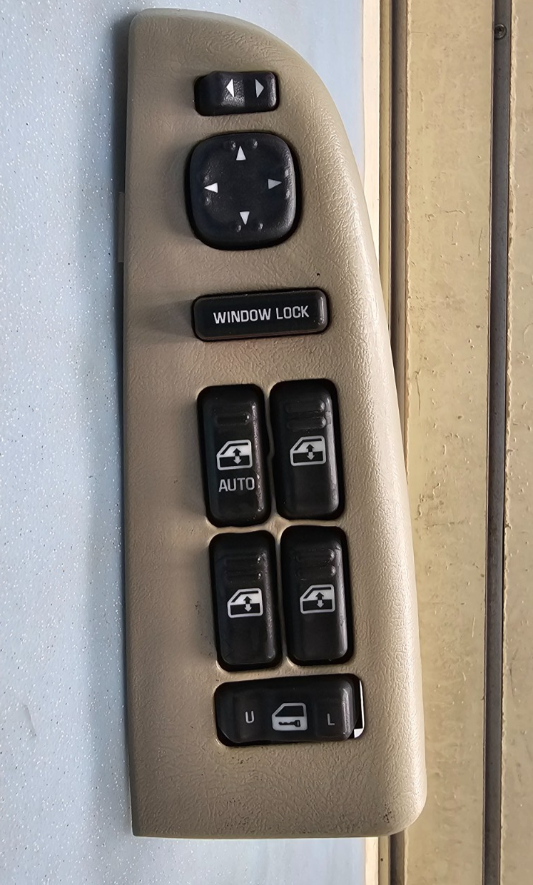 🔥99-02 Tahoe Suburban Yukon Left Driver Master Power Window Switch Assembly Tan
