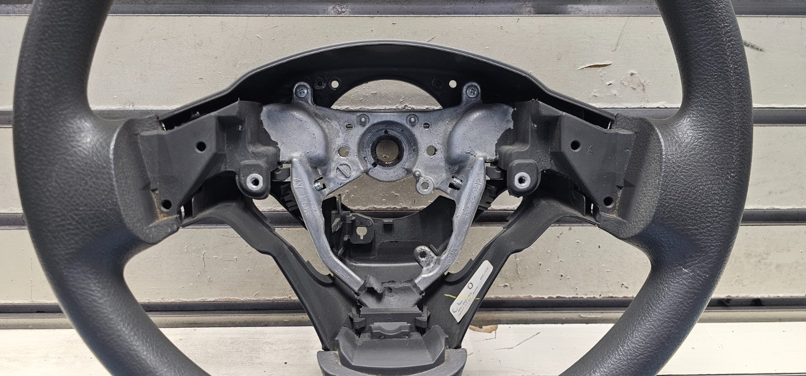 🔥09-13 TOYOTA MATRIX COROLLA FRONT STEERING COLUMN WHEEL ASSEMBLY BLACK LEATHER
