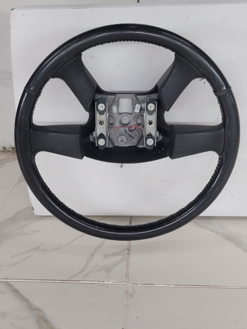 🔥03-06 SILVERADO SIERRA YUKON TAHOE SUBURBAN STEERING WHEEL LEATHER BLACK