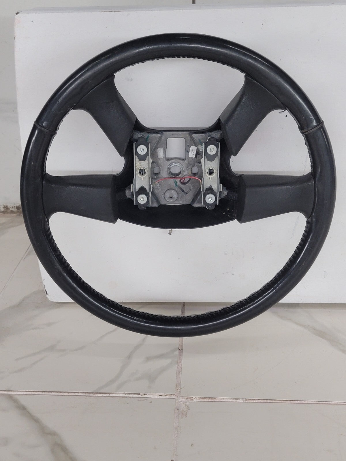 🔥03-06 SILVERADO SIERRA YUKON TAHOE SUBURBAN STEERING WHEEL LEATHER BLACK