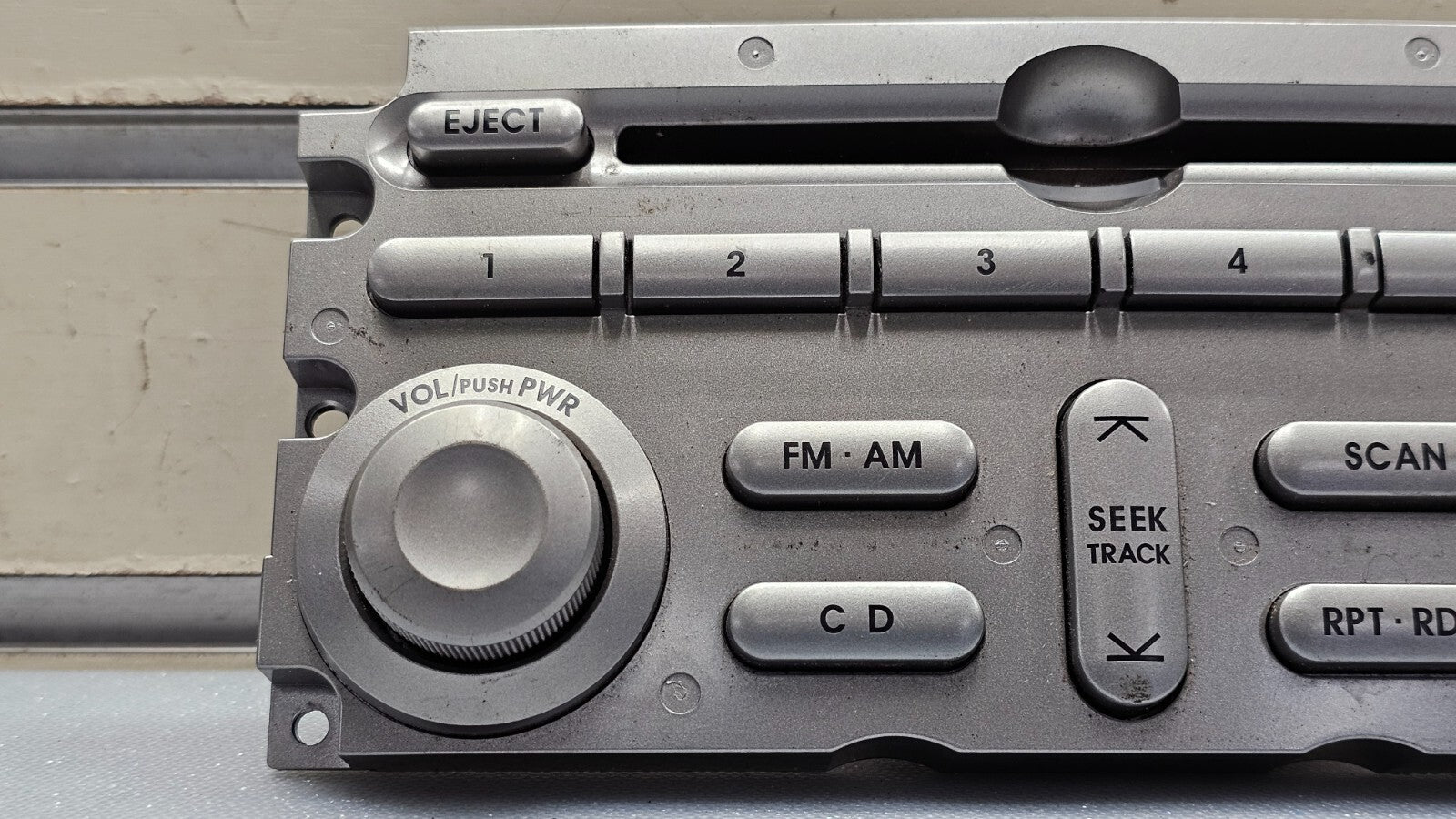 🔥08-12 Galant Dash AM FM Radio Audio Stereo Display Trim Panel Faceplate SILVER